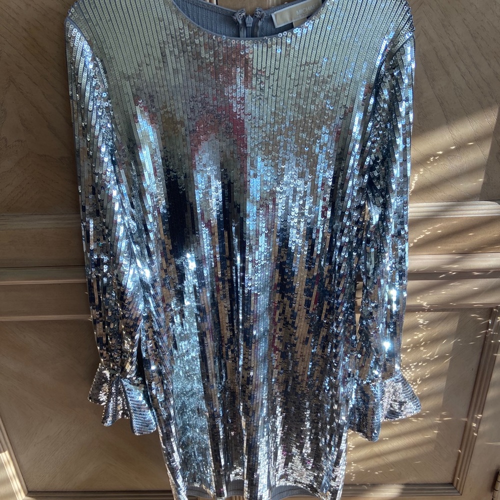 Womens Sparkly Midi Dress